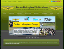 Tablet Screenshot of beckerhelicopters.com